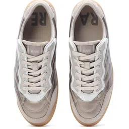 RARE RABBIT Men TEMO BRASS Woven Design Round Toe Lace-Ups Sneakers image 4