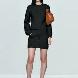 Mast & Harbour Round-Neck Top With Skirt Co-Ords Set-picture-39