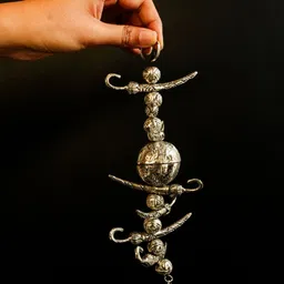 ArteCasa German Silver 7 Chillies &1 Lemon Nazar Battu image 4