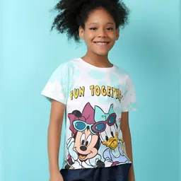 V-Mart Girls Graphic Printed Round Neck Cotton T-shirt image 5
