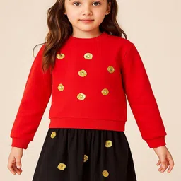 ZIP ZAP ZOOP Girls Embellished Sweatshirt image 3