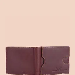 URBAN LEATHER Men Solid Leather Two Fold Wallet image 2
