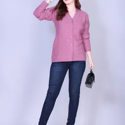 SOSHAGUN OSWAL Women Woollen Cardigan-picture-32