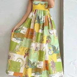 miss mosa by akanksha Alamode By Akanksha Animal Printed Maxi Dress-picture-17