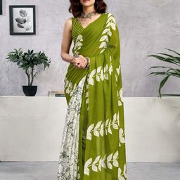 Satrani Ethnic Motifs Pure Cotton Ready to Wear Saree-picture-11