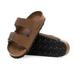 Birkenstock Unisex Brown Casual Slip-On Comfort Sandals image 4