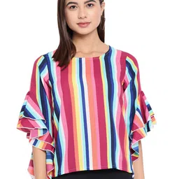 OTIRA Striped Women Vertical Stripes Regular Top-picture-10