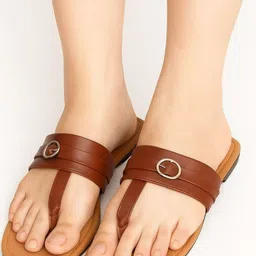 Red Flamingo Women Open Toe Flats image 4