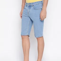 GUESS Men Slim Fit Denim Shorts image 5