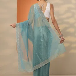 Libas Embellished Zari Heavy Work Saree image 3