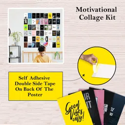 crackpunk Motivational Inspirational Wall Collage Kit Posters Glue Dots Included PostCard image 3