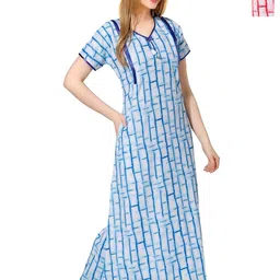 Piu Women Pack of 2 Maternity Maxi Nightdress-picture-23