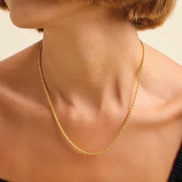 LITCHI Gold-Toned Stainless Steel Necklace image 1