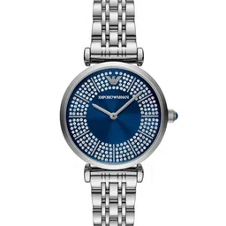 Emporio Armani Women Embellished Bracelet Style Analogue Watch AR11627I-Silver-picture-33