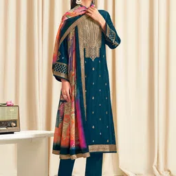Stylee LIFESTYLE Floral Printed Jacquard Unstitched Dress Material-image-83