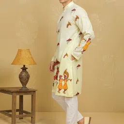 SHAHI ACHKAN Men Ethnic Motifs Printed Kurta with Pyjamas image 2