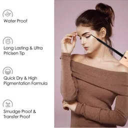 A.D.S Long Lasting Liquid Eyeliner - 15 ml - Black image 3