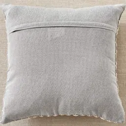 Home Centre Windsor Pixel Grey & White 2 Pieces Woven Square Cushion Covers image 2
