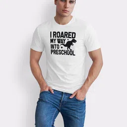 Seekbuylove Men Bio Finish Typography Printed Round Neck Pure Cotton T-shirt image 5