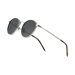 LIZA ANGEL Unisex Black Lens & Silver-Toned Round Sunglasses with-picture-12