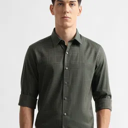 Arrow New York Manhattan Slim Fit Textured Formal Shirt-picture-20