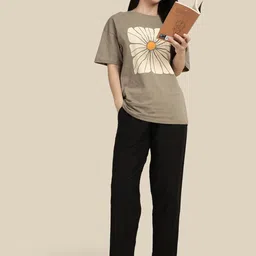 Kryptic Pure Cotton Relaxed Fit Lounge Pants image 5