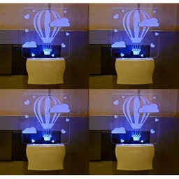 1ST TIME Red & Blue Printed Acrylic Rectangle Shaped Wall Lamp-picture-20