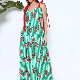 GLSGM Print A-Line Maxi Dress-picture-14