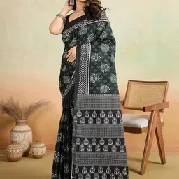 SHANVIKA Ethnic Motifs Pure Cotton Saree image 4