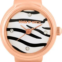 JOKER & WITCH Women Dial & Stainless Steel Bracelet Style Straps Analogue Watch Ring image 4