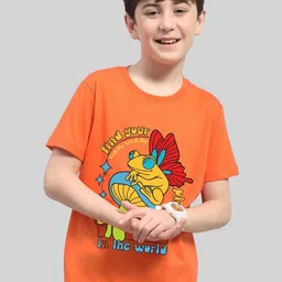 Kiddy Viddy Boys Graphic Printed Round Neck T-shirt-image-46