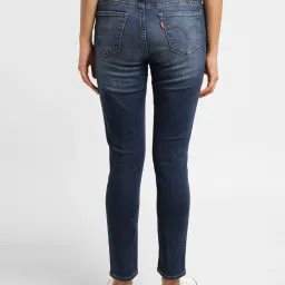 levi's Women's 711 Blue Skinny Fit Mid Rise Jeans image 3