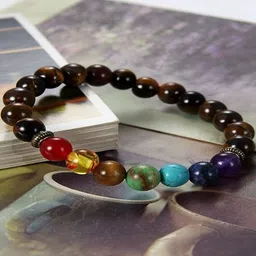 CONTEX MEDIA Unisex Artificial Beaded Elasticated Bracelet image 4