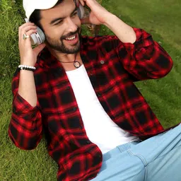 Campus Sutra Men Comfort Checked Cotton Shirt-image-10