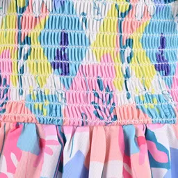 Wish Karo Print Satin A-Line Dress image 3