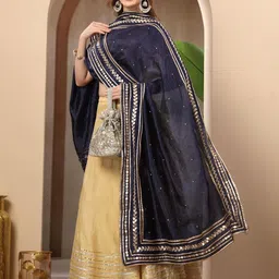 Moda Rapido Women Ethnic Motifs Embroidered Dupatta with Gotta Patti image 3