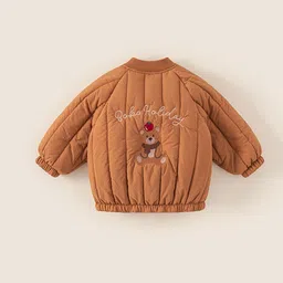 LULU & SKY Girls Lightweight Puffer Jacket with Embroidered image 5