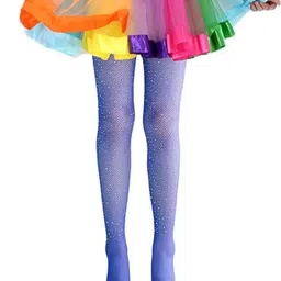 NESKA MODA Girls Glitter Self Design Fishnet Pantyhose Stockings-picture-12