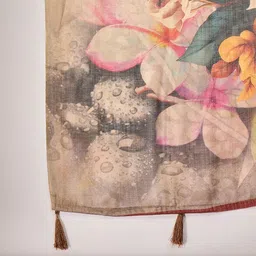 Satrani Floral Printed Pure Cotton Saree image 4