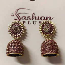 MUNMUN'S Geometric Jhumkas Earrings-picture-41