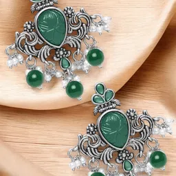OOMPH Floral Drop Earrings-image-38