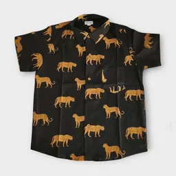 MYZUIE Boys Spread Collar Conversational Printed Cotton Casual Shirt-picture-25