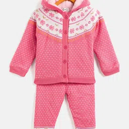 JWAAQ Girls Printed Shirt with Trousers-picture-34