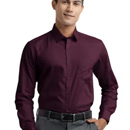 OTTO Men India Slim Fit Solid Spread Collar Formal Shirt-picture-21
