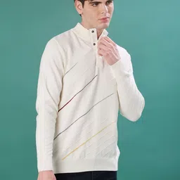 V-Mart Men Colourblocked Pullover image 4