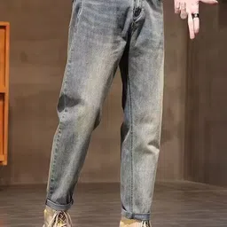 StyleCast x Revolte Men Regular Fit Mid-Rise Light Fade Jeans image 4