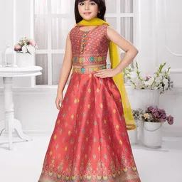 Tiny Kingdom Girls Ready to Wear Lehenga & Blouse With Dupatta image 4