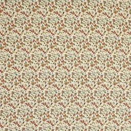 BREVARD Cream & Green Floral Printed 210 TC Cotton King Bedsheet Set 2.74 m x 2.74 m image 5