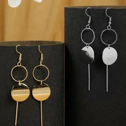 Stoln Set Of 2 Circular Drop Earrings-image-53
