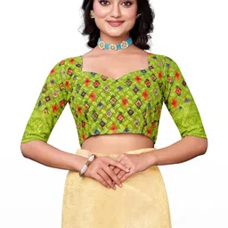 PARVOTSAV Multi Polyester Saree image 2